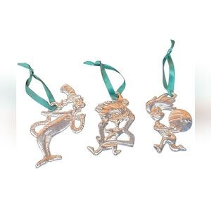 TM & Dr Suess Silver Ornament Set 3pc